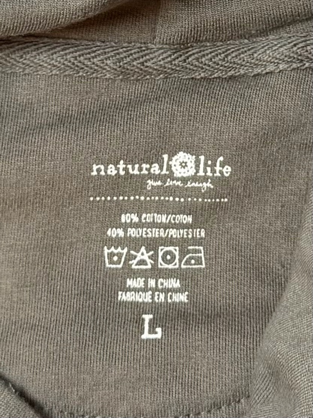 Natural Life Hoodie Sweatshirt - Makes You Happy Size Large - Picture 12 of 12